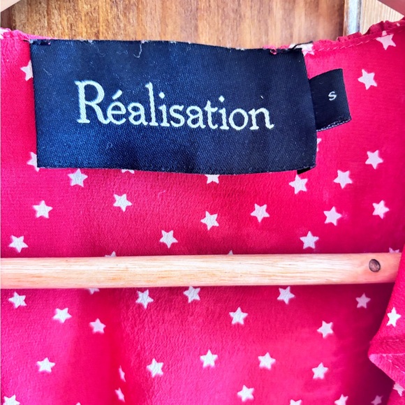Realisation Par Red Alexandra dress in red with stars - Picture 2 of 3